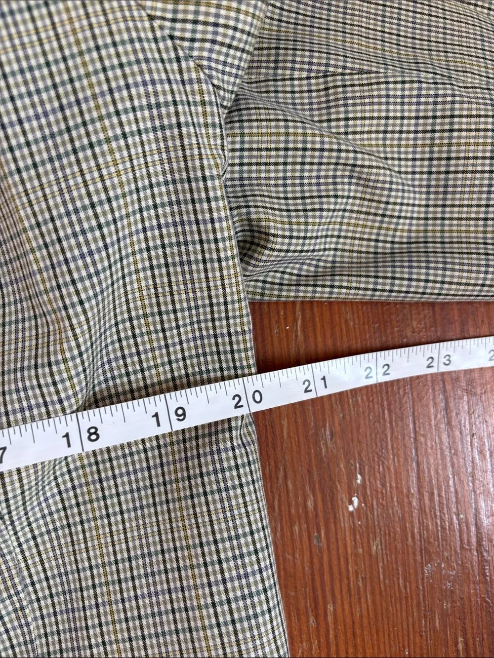Vintage 1990s Ann Taylor Plaid Skirt Suit Set Yellow Blue Size 8 / 10 Cotton